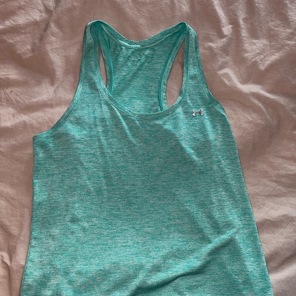 Teal under armor tank top